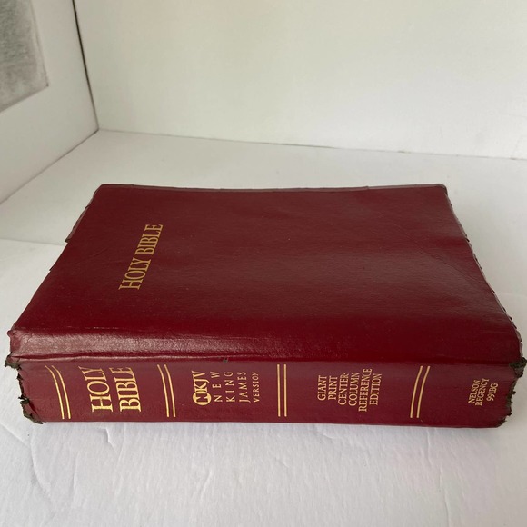 Holy Bible NKJV New King James Version Giant Print Center Column 1994 Ref Ed - Picture 2 of 10